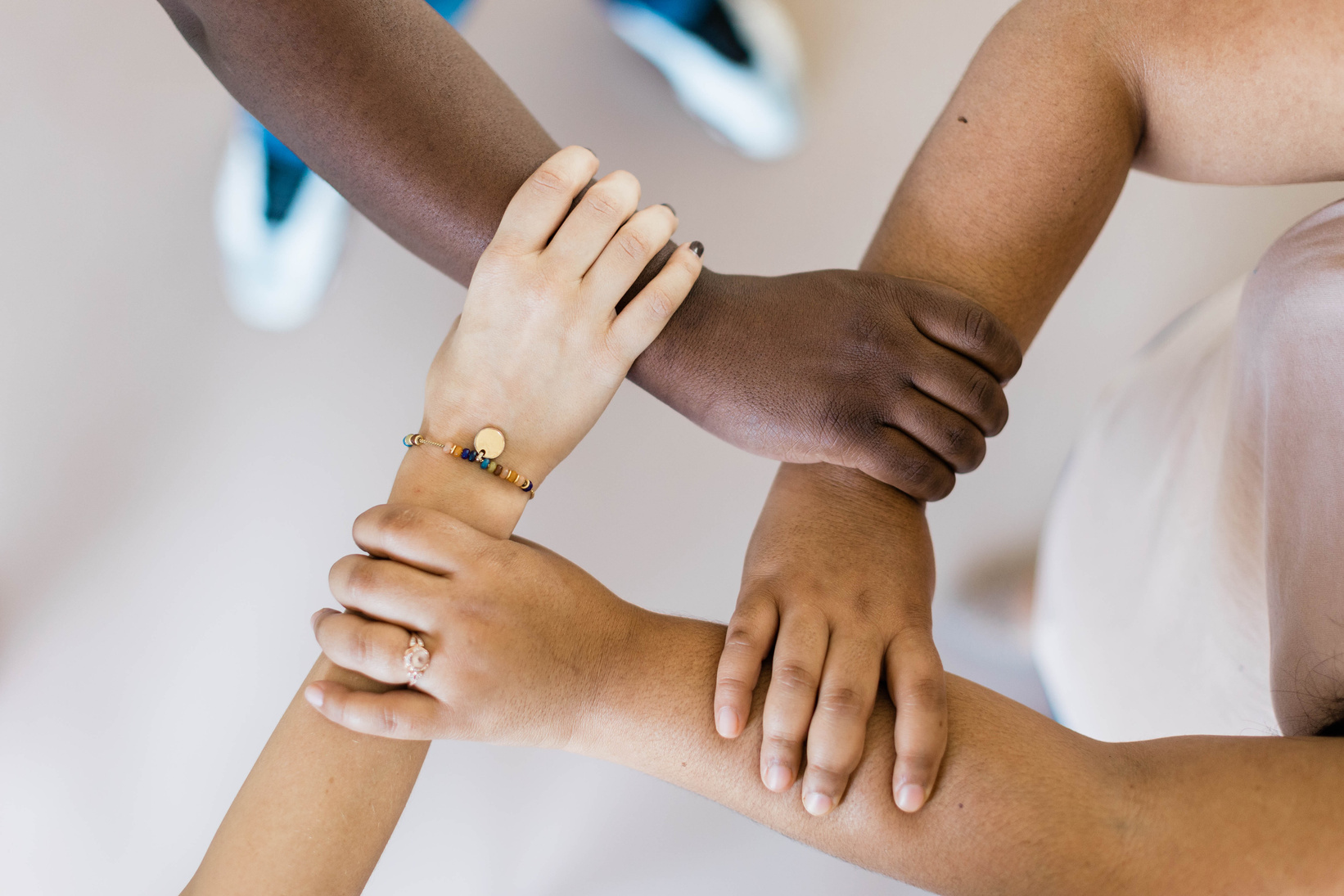 Four Diverse Hands in a Square